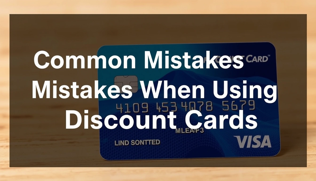 Common Mistakes When Using Discount Cards Common Mistakes When Using Discount Cards