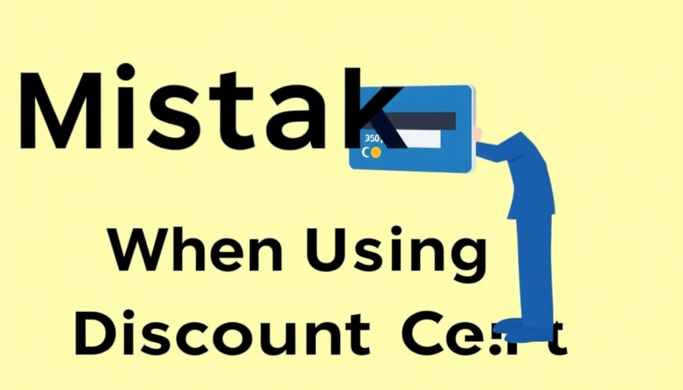 Common Mistakes When Using Discount Cards