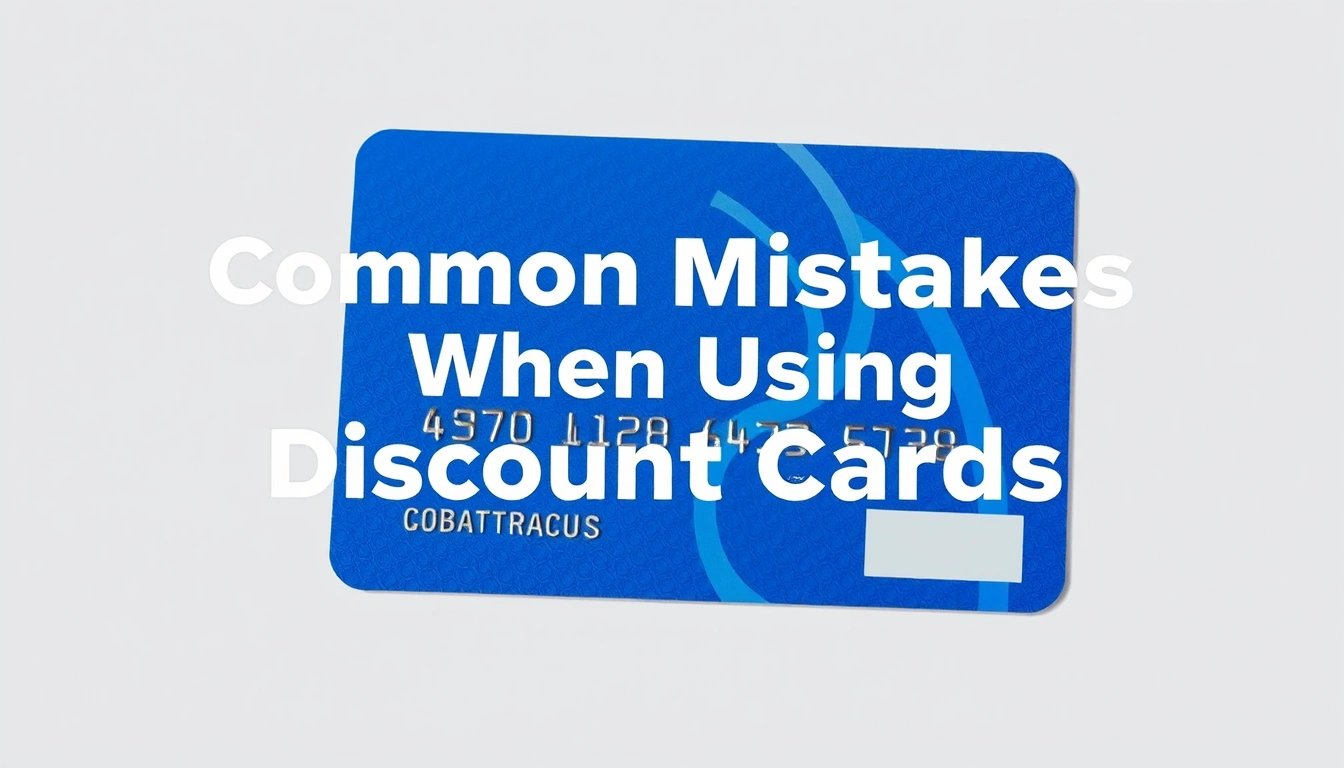 Common Mistakes When Using Discount Cards