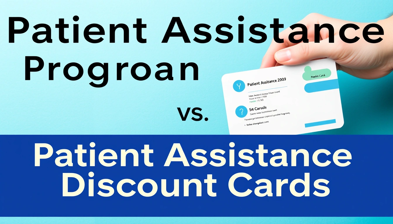 Patient Assistance Programs vs. Discount Cards Patient Assistance Programs vs. Discount Cards